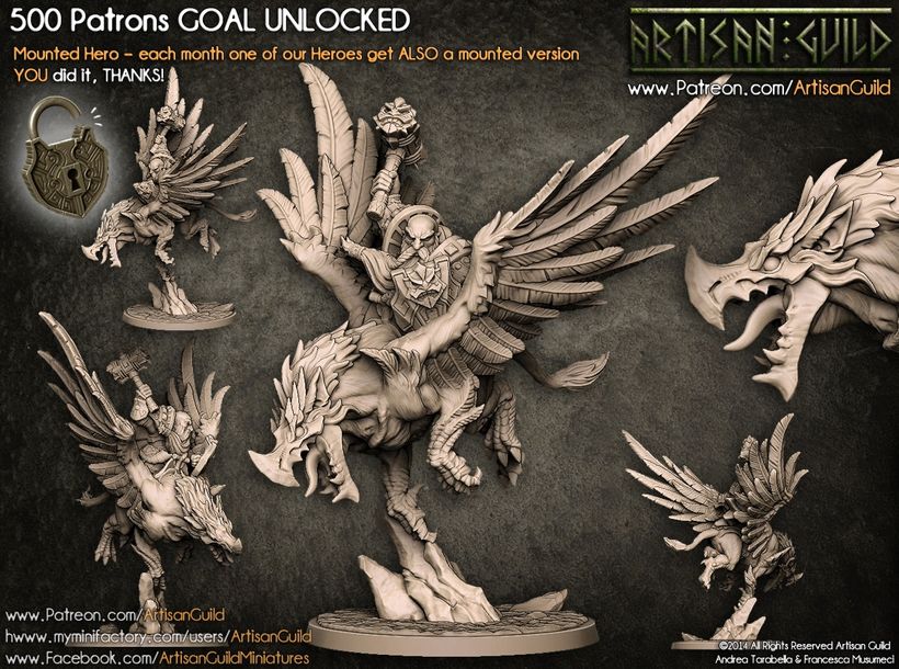 Dwarven Defenders — Alvar on Thunderbeak (Gryphon)