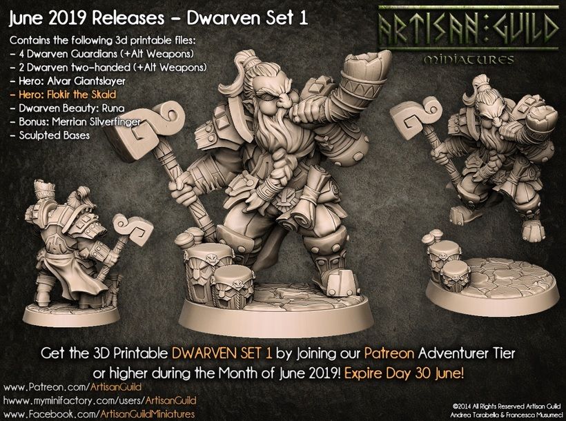 Dwarven Defenders — Flokir the Skald