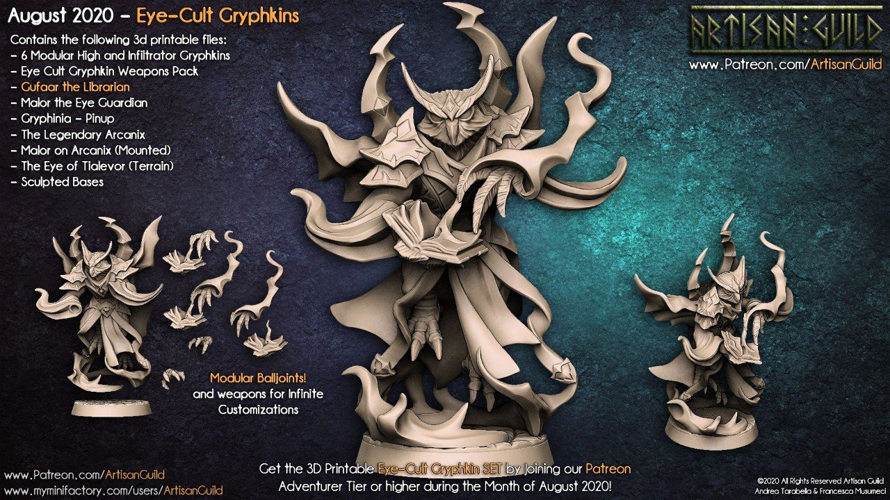 Eye-Cult Gryphkins — Gufaar The Librarian