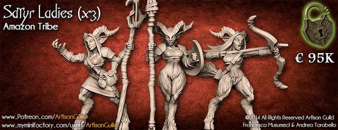 Satyrs Ladies 3 — Artisan Guild / Женщины-сатиры из племени амазонок