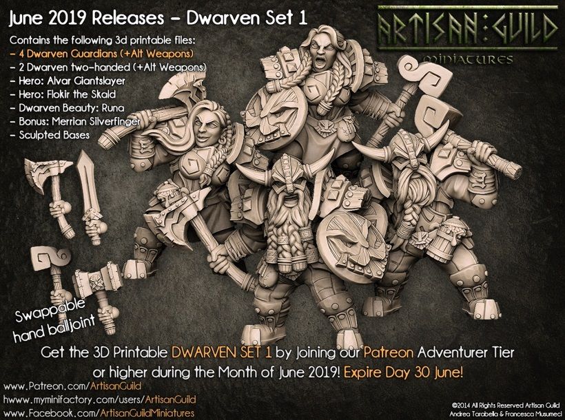 Dwarven Defenders — 4 Dwarven Guardians