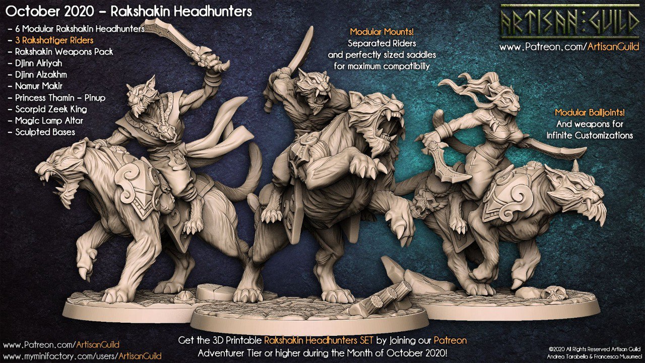 Rakshakin Headhunters — Modular Rakshatiger Riders