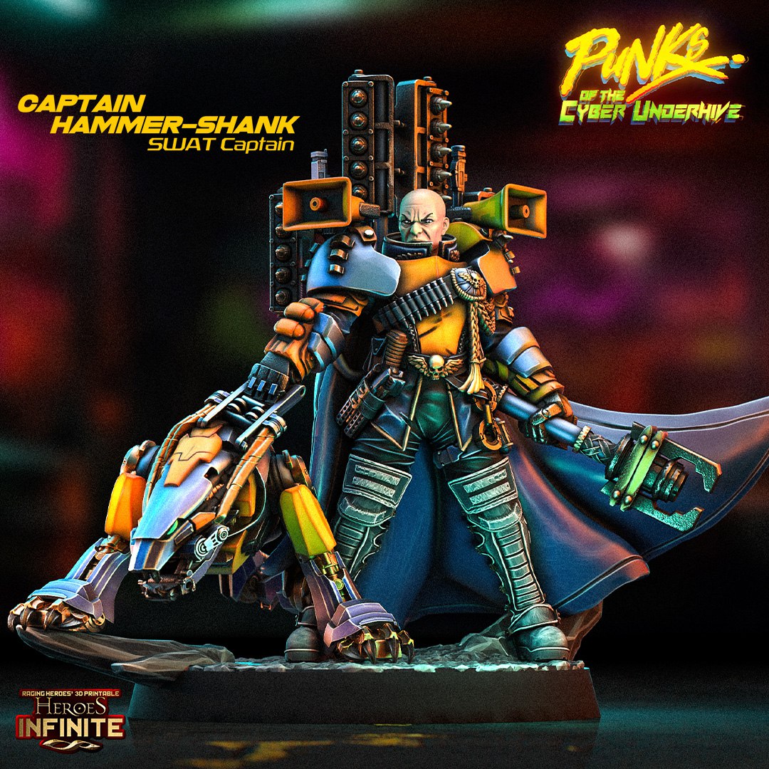 PUNKS of the CYBER UNDERHIVE — Captain Hammer