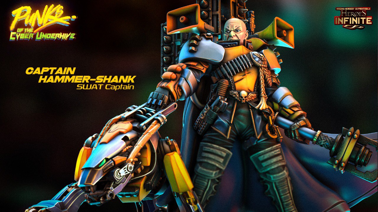 PUNKS of the CYBER UNDERHIVE — Captain Hammer