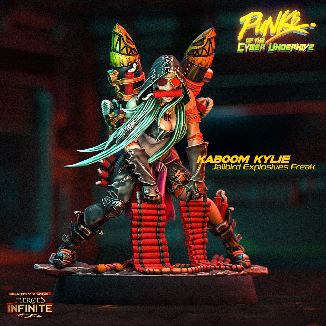 PUNKS of the CYBER UNDERHIVE — Kaboom Kylie