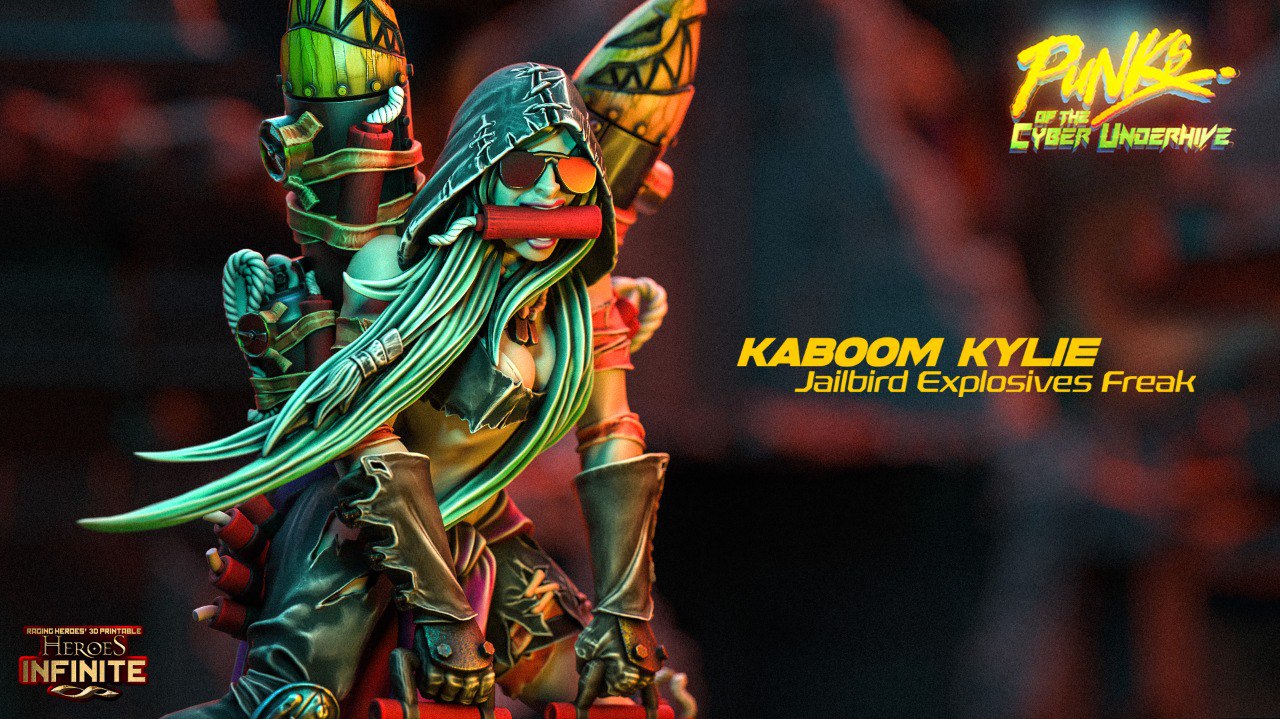 PUNKS of the CYBER UNDERHIVE — Kaboom Kylie