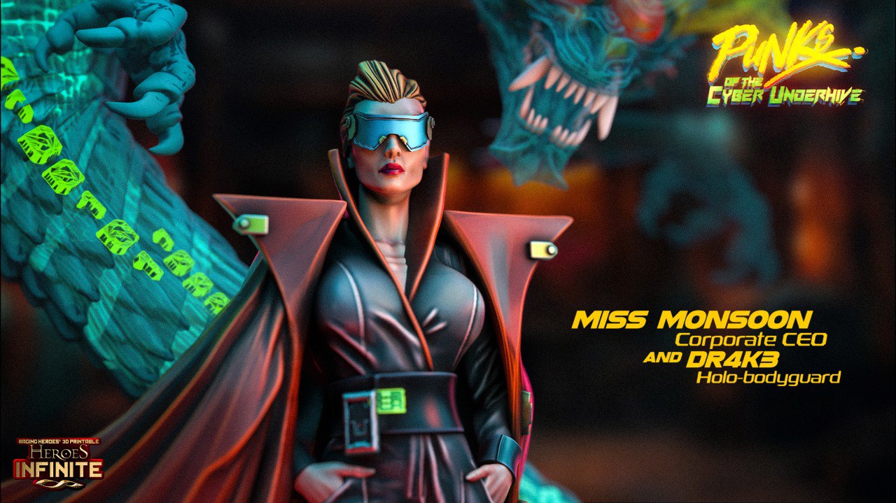 PUNKS of the CYBER UNDERHIVE — Miss Monsoon and Dr4k3