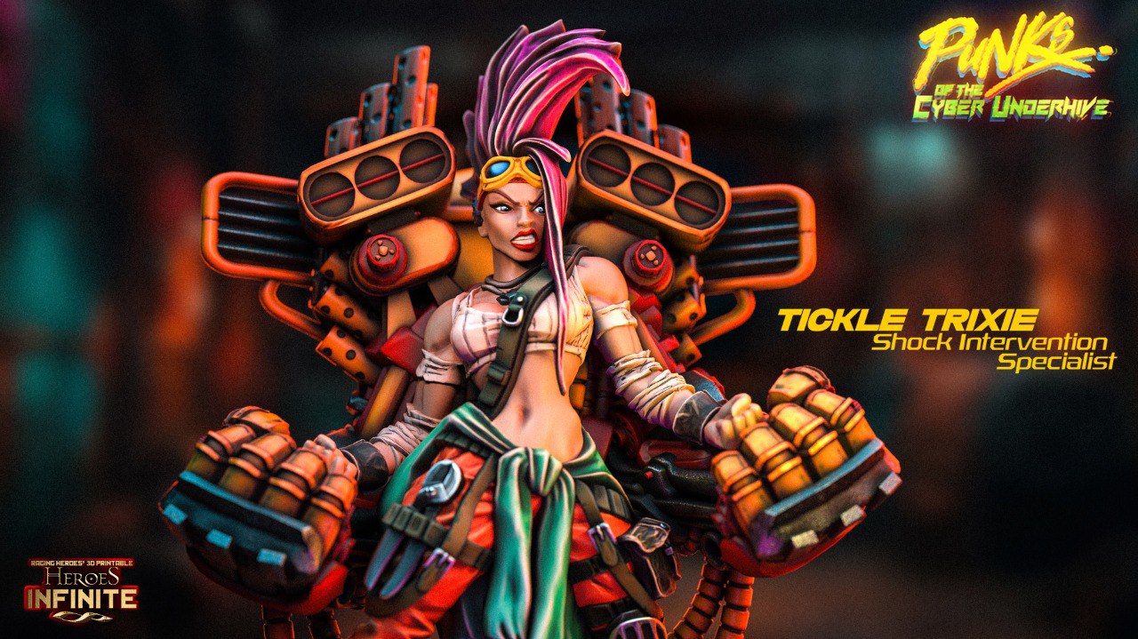 PUNKS of the CYBER UNDERHIVE — Tickle Trixie