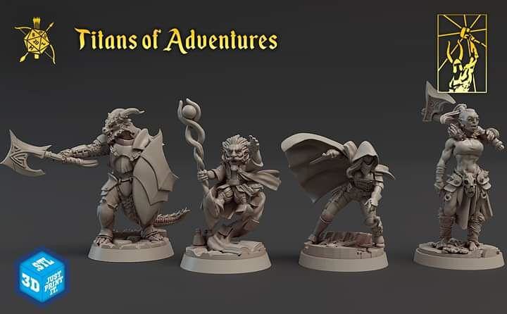 RPG — DnD Hero Characters — Titans of Adventure Set 2