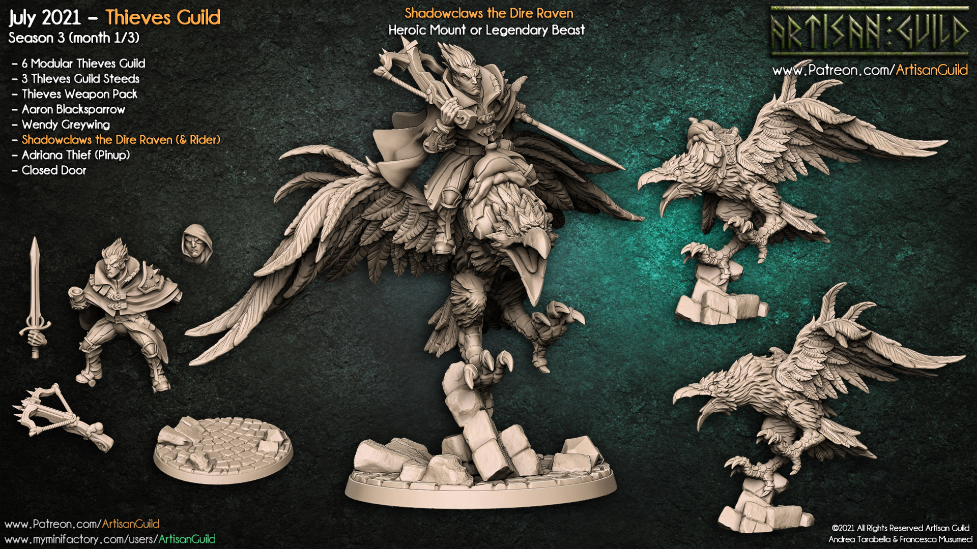 Thieves Guild — Aaron on Shadowclaws the Dire Raven